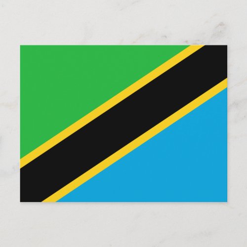 Tanzania Flag Postcard