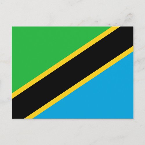 Tanzania Flag Postcard