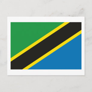 Tanzania Flag Postcard