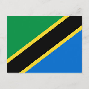 Tanzania Flag Postcard