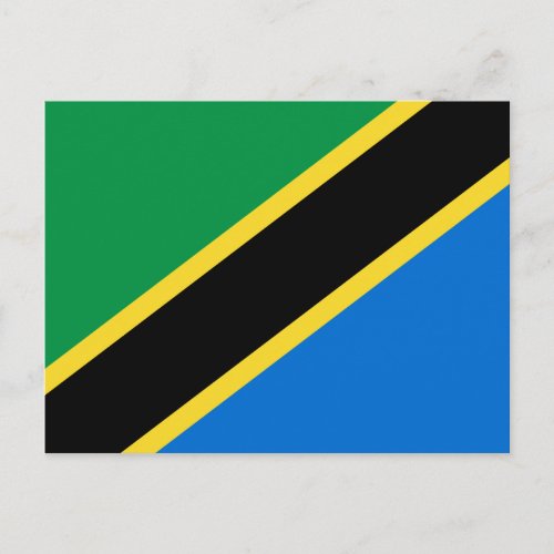 Tanzania Flag Postcard