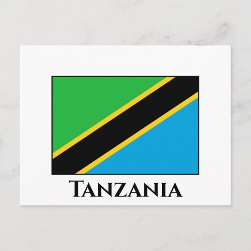 Tanzania Flag Postcard