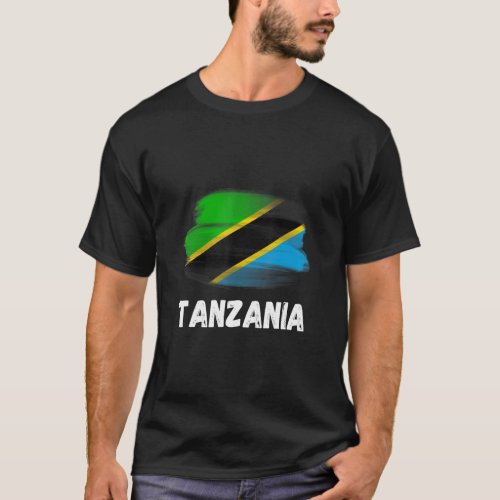 Tanzania Flag Pride Retro Tanzanian Flag Family Ma T_Shirt