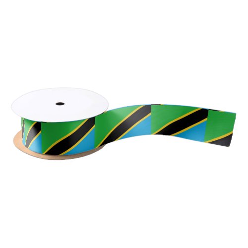 Tanzania Flag Satin Ribbon