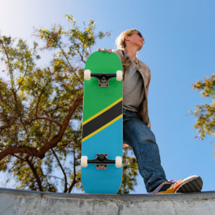 Tanzania flag skateboard