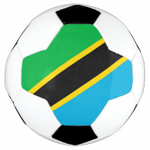 Tanzania flag soccer ball