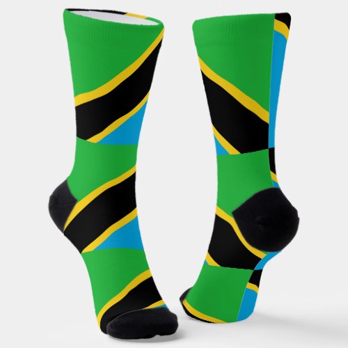 Tanzania Flag Socks