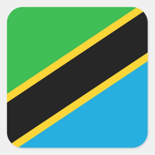 Tanzania Flag Square Sticker