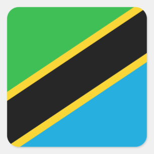 Tanzania Flag Square Sticker