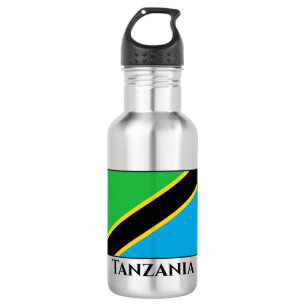 Tanzania Flag Stainless Steel Water Bottle