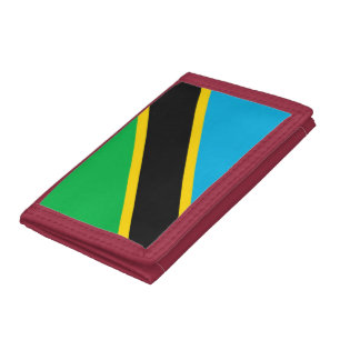 Tanzania flag trifold wallet