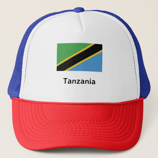 Tanzania Flag Trucker Hat (Front)