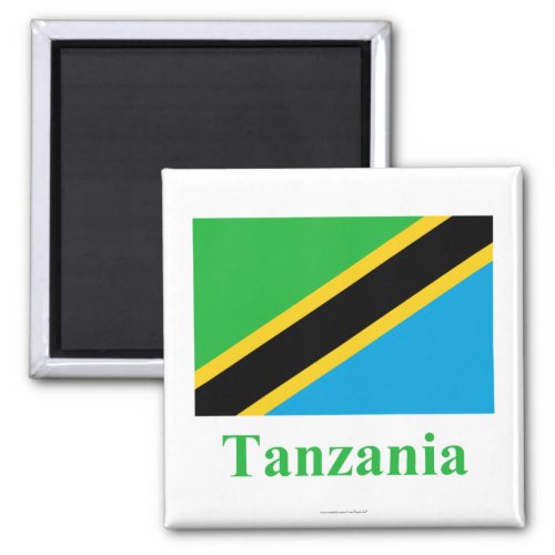 Tanzania Flag with Name Magnet