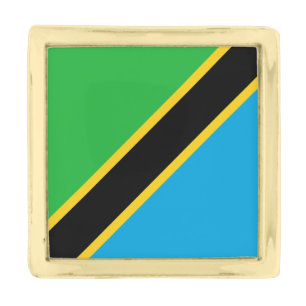 Tanzania Gold Finish Lapel Pin