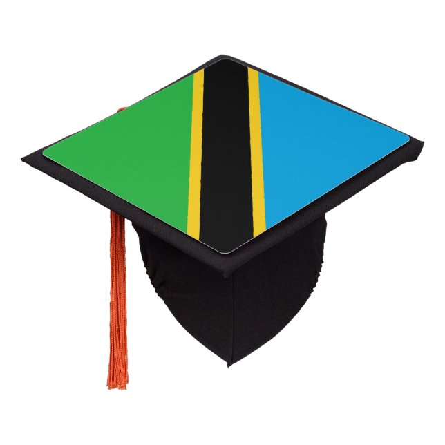 Tanzania Graduation Cap Topper (Angled)