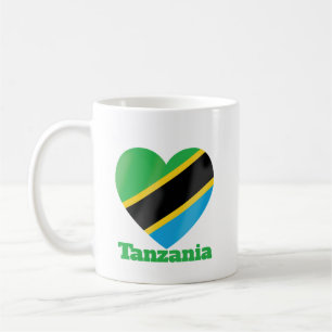 Tanzania Heart Flag Coffee Mug