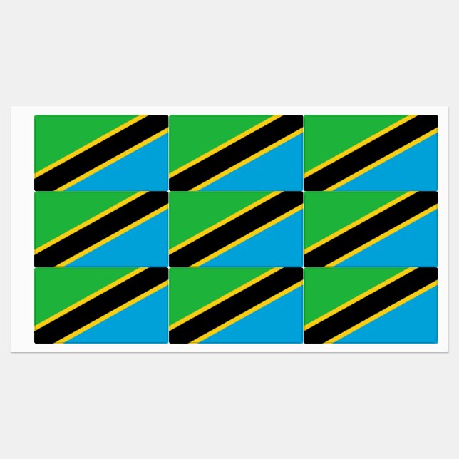 Tanzania Labels (Sheet)