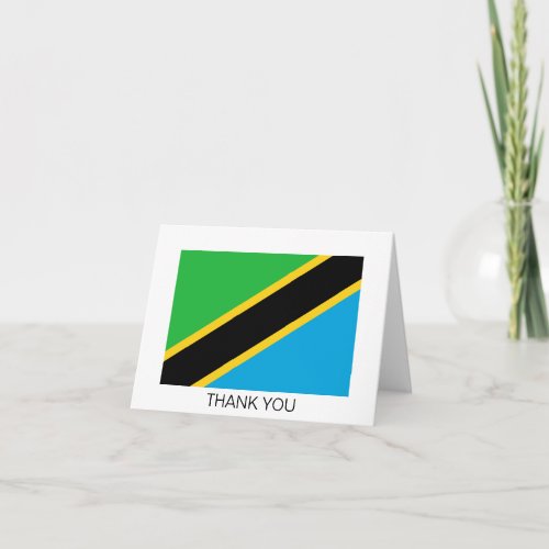 Tanzania Letterpress Thank You Card