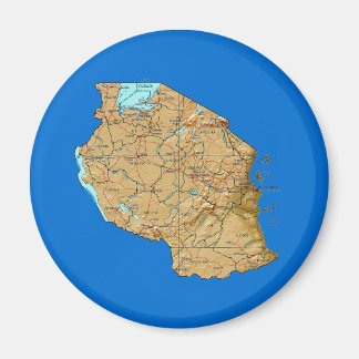 Tanzania Map Magnet