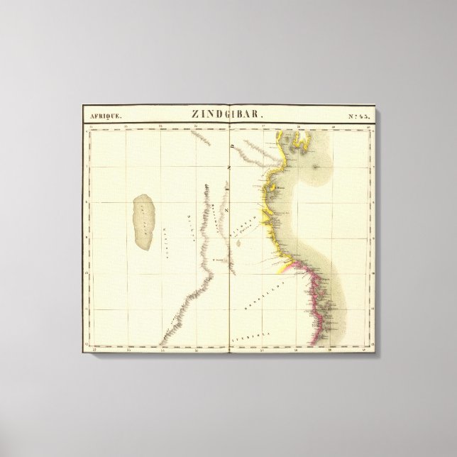 Tanzania, Mozambique 43 Canvas Print (Front)
