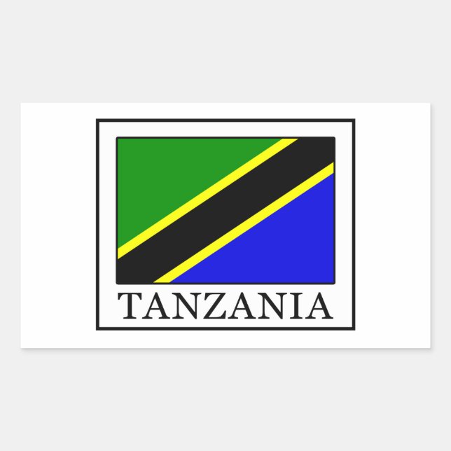 Tanzania Rectangular Sticker (Front)