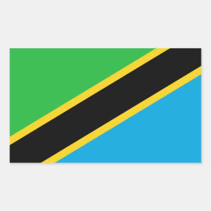 Tanzania Rectangular Sticker