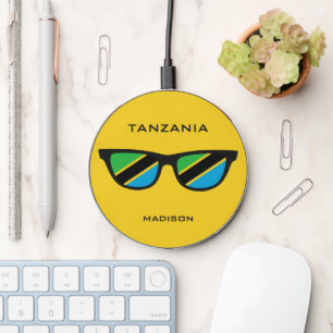 TANZANIA Shades custom name Wireless Charger