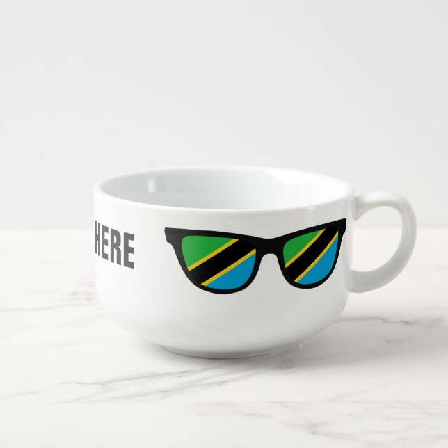 Tanzania Shades custom soup mug (Left)