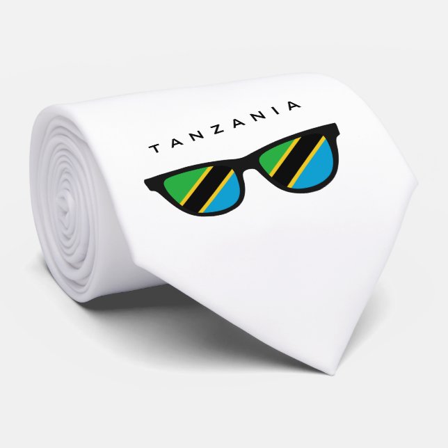 Tanzania Shades custom text & color tie (Rolled)
