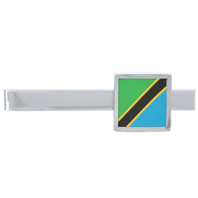 Tanzania Silver Finish Tie Bar (Front)