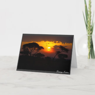 Tanzania Sunset Card