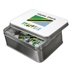 Tanzania Tanzanian Flag Black Personalization  Jigsaw Puzzle