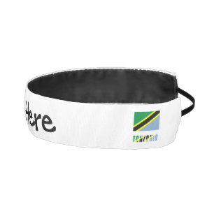 Tanzania Tanzanian Flag Personalized Name Athletic Headband