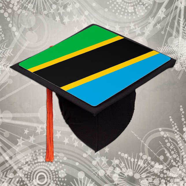 Tanzania & Tanzanian Flag - Students /University Graduation Cap Topper (Creator Uploaded)