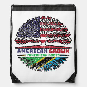 Tanzania Tanzanian US American USA United States Drawstring Bag