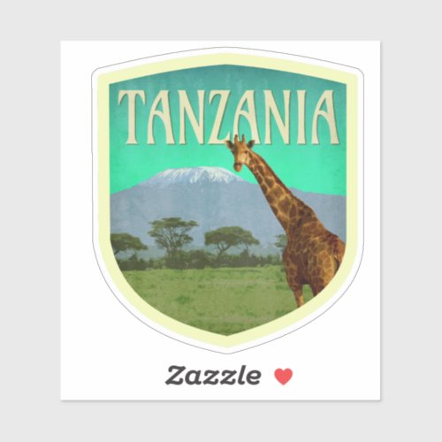 Tanzania Travel Sticker Sticker