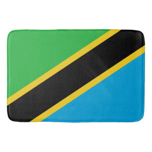 Tanzanian Flag Bath Mat