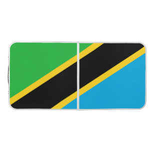 Tanzanian Flag Beer Pong Table