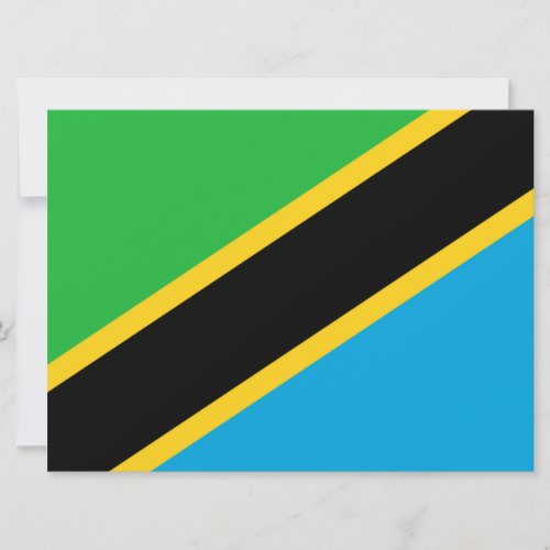 Tanzanian Flag Card