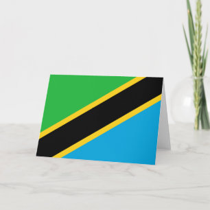 Tanzanian Flag Card