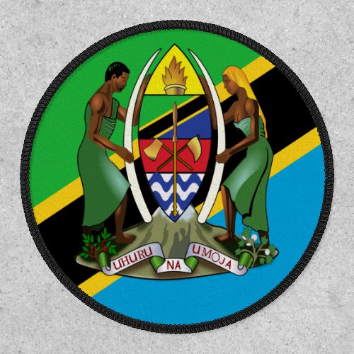 Tanzanian Flag  Coat of Arms Flag of Tanzania Patch