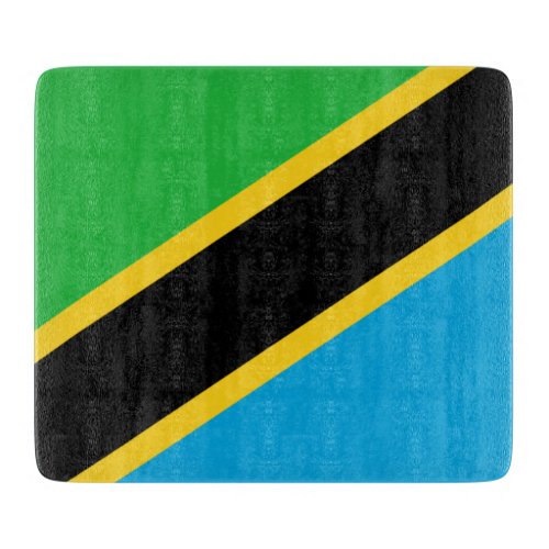 Tanzanian Flag Cutting Board