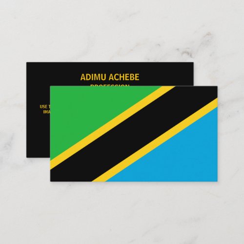 Tanzanian Flag Flag of Tanzania Business Card