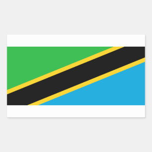 Tanzanian Flag, Flag of Tanzania Rectangular Sticker