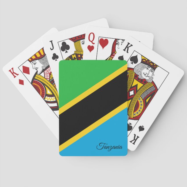 Tanzanian Flag Games, Tanzania Playing Cards (Back)