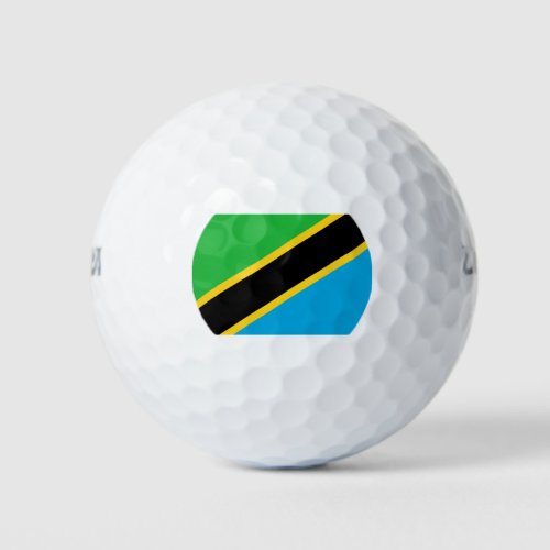 Tanzanian Flag Golf Balls