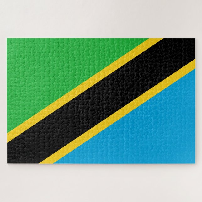 Tanzanian Flag Jigsaw Puzzle (Horizontal)