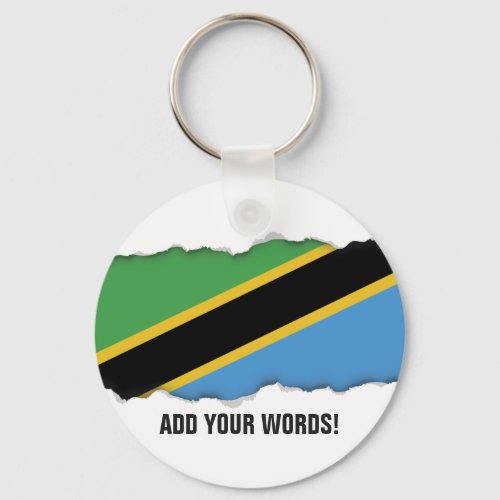 Tanzanian Flag Keychain