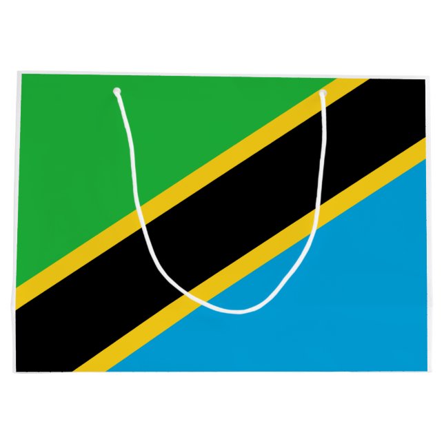 Tanzanian Flag Large Gift Bag (Back)