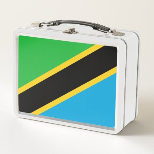 Tanzanian Flag Metal Lunch Box